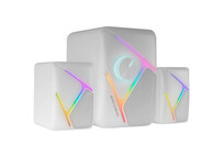 Mars Gaming MS-H21 Altavoces Gaming RGB 2.1 y Subwoofer 35W Blanco