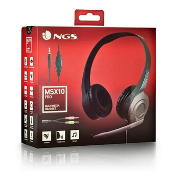 NGS MSX 10 Pro Auriculares con Micrófono Negros NGS MSX 10 Pro Auriculares con Micrófono Negros