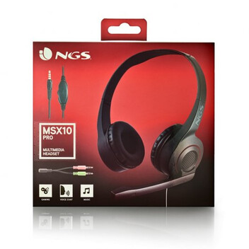NGS MSX 10 Pro Auriculares con Micrófono Negros NGS MSX 10 Pro Auriculares con Micrófono Negros