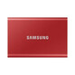 Samsung T7 Disco Duro SSD PCIe NVMe USB 3.2 1TB Rojo Metálico