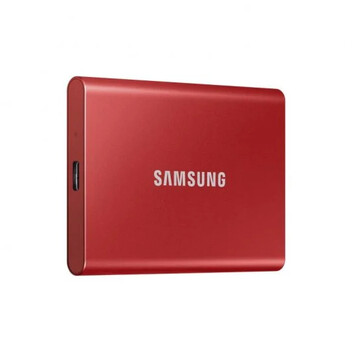 Samsung T7 Disco Duro SSD PCIe NVMe USB 3.2 1TB Rojo Metálico