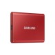 Samsung T7 Disco Duro SSD PCIe NVMe USB 3.2 1TB Rojo Metálico