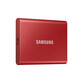 Samsung T7 Disco Duro SSD PCIe NVMe USB 3.2 1TB Rojo Metálico