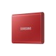 Samsung T7 Disco Duro SSD PCIe NVMe USB 3.2 1TB Rojo Metálico