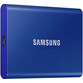 Samsung T7 Disco Duro SSD PCIe NVMe USB 3.2 500GB Azul Samsung T7 Disco Duro SSD PCIe NVMe USB 3.2 500GB Azul
