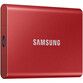 Samsung T7 SSD 500GB USB-C Rojo Samsung T7 SSD 500GB USB-C Rojo