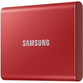 Samsung T7 SSD 500GB USB-C Rojo Samsung T7 SSD 500GB USB-C Rojo