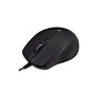 Ratón V7 MU350 USB Cableado 2500 DPI Negro Ambidiestro Silencioso Rueda