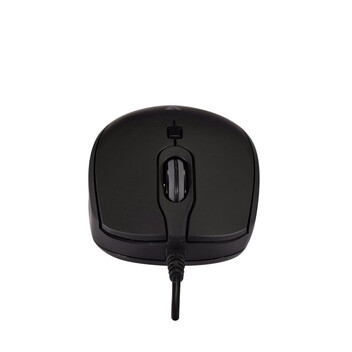 Ratón V7 MU350 USB Cableado 2500 DPI Negro Ambidiestro Silencioso Rueda