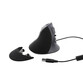Ratón T'nB MUERGOV ergonómico vertical con cable retroiluminación 1600 DPI negro