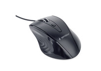 Gembird MUS-4B-02 Ratón Óptico con Cable USB Negro