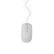 Ratón Gembird con cable 1200 DPI 4 botones ambidiestro USB plata/blanco