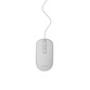 Ratón Gembird con cable 1200 DPI 4 botones ambidiestro USB plata/blanco