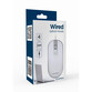 Ratón Gembird con cable 1200 DPI 4 botones ambidiestro USB plata/blanco