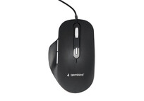 Gembird MUS-6B-02 Ratón Óptico LED USB 3600DPI Negro