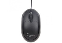 Gembird MUS-U-01 Ratón Óptico Ambidiestro 1000DPI Negro