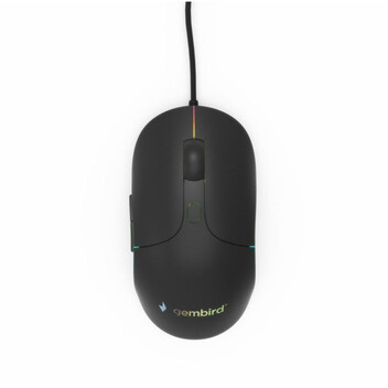 Ratón Gembird con cable 2400 DPI ergonómico 6 botones retroiluminado ambidiestro