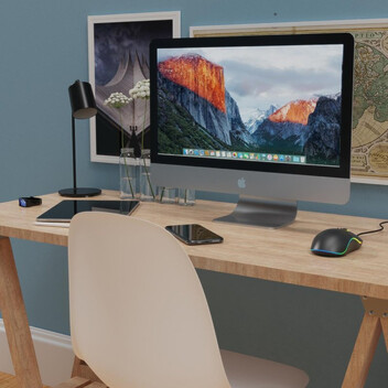 Ratón Gembird con cable 2400 DPI ergonómico 6 botones retroiluminado ambidiestro