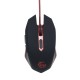 Gembird MUSG-001-R Ratón Gaming 2400DPI Negro