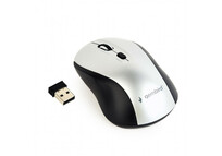 Gembird MUSW-4B-02-BS Ratón Óptico Inalámbrico 1600DPI Negro/Plata