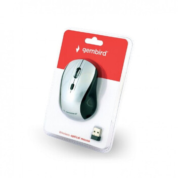 Gembird MUSW-4B-02-BS Ratón Óptico Inalámbrico 1600DPI Negro/Plata Gembird MUSW-4B-02-BS Ratón Óptico Inalámbrico 1600DPI Negro/Plata