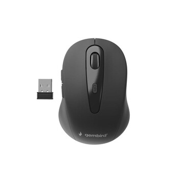 Ratón Gembird inalámbrico 1600 DPI 6 botones Nanoreceptor USB para mano derecha