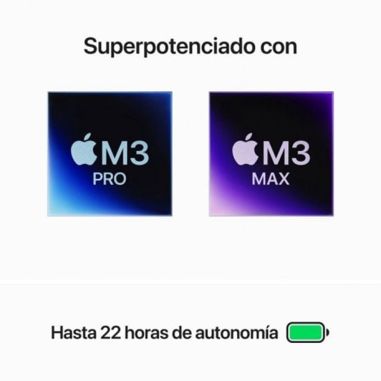 Apple Macbook Pro Apple M3 Max 16 Núcleos/48GB/1TB SSD/GPU 40 Núcleos/16" Plata