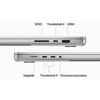 Apple Macbook Pro Apple M3 Max 16 Núcleos/48GB/1TB SSD/GPU 40 Núcleos/16" Plata