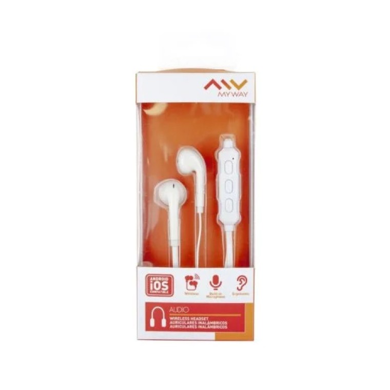 Myway MWHPH0023 Auriculares Estéreo Bluetooth Blanco