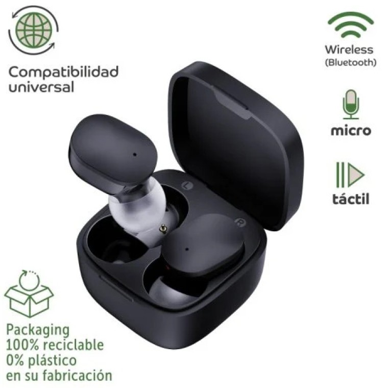 Myway MC13 Auriculares Inalámbricos Estéreo Bluetooth Touch Control Negros