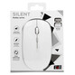 Ratón T'nB MWRUBBY1 Inalámbrico 1600 DPI Ambidextro Clic Silencioso Plata/Blanco Ratón T'nB MWRUBBY1 Inalámbrico 1600 DPI Ambidextro Clic Silencioso Plata/Blanco
