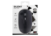 Ratón inalámbrico T'nB MWRUBBY2 1600 DPI Ambidextro Negro Plata Clic Silencioso