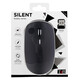 Ratón inalámbrico T'nB MWRUBBY2 1600 DPI Ambidextro Negro Plata Clic Silencioso