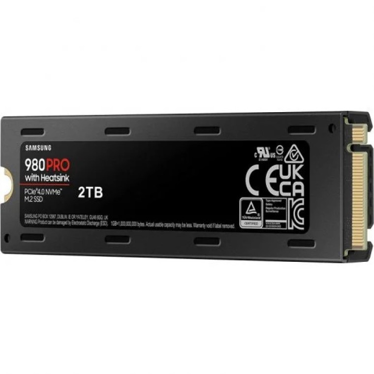 Samsung 980 PRO 2TB SSD PCIe 4.0 NVMe M.2 con Disipador de Calor