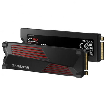 Samsung 990 PRO 1TB SSD PCIe 4.0 NVMe M.2 con Disipador Térmico Samsung 990 PRO 1TB SSD PCIe 4.0 NVMe M.2 con Disipador Térmico