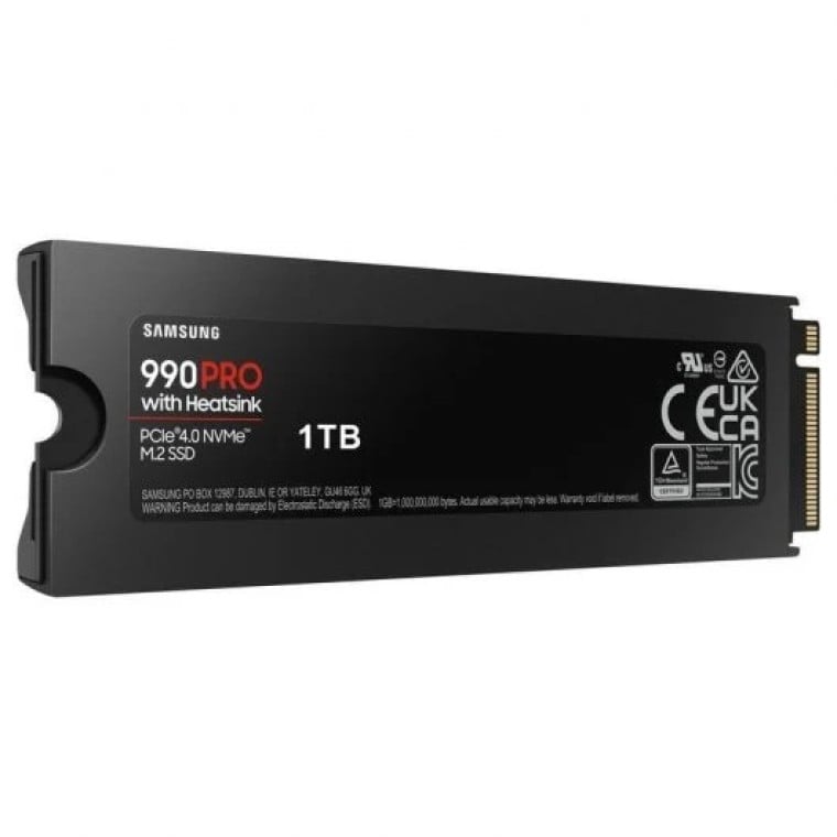 Samsung 990 PRO 1 TB SSD PCIe 4.0 NVMe M.2 con Disipador Térmico