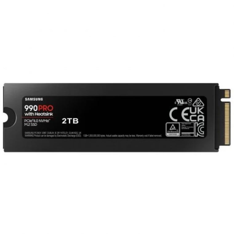 Samsung 990 PRO 2TB SSD PCIe 4.0 NVMe M.2 con Disipador Térmico