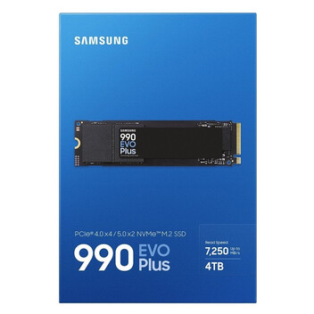 Disco Duro Samsung 990 EVO Plus 4TB Disco SSD 7250MB/S NVME PCIe 5.0 x2 NVMe 2.0 NAND