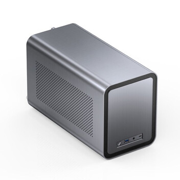 Torre PC Torre Jonsbo N1 Mini ITX Gris Aluminio Acero SFX Home Office
