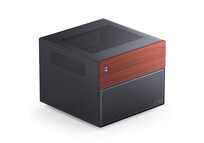 Torre PC Caja Micro Torre Jonsbo N4 Black Acero Madera Negro ITX Micro ATX SFX