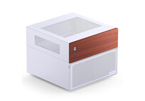 Torre PC Caja PC Jonsbo N4 WHITE Micro Torre Blanco ITX micro ATX Acero Madera Gaming