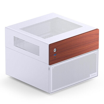 Torre PC Caja PC Jonsbo N4 WHITE Micro Torre Blanco ITX micro ATX Acero Madera Gaming