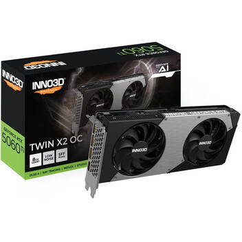 Tarjeta Gráfica INNO3D GeForce RTX 5060 Ti TWIN X2 8GB GDDR7 Reflex 2 RTX AI DLSS4 Tarjeta Gráfica INNO3D GeForce RTX 5060 Ti TWIN X2 8GB GDDR7 Reflex 2 RTX AI DLSS4