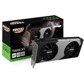 Tarjeta Gráfica INNO3D GeForce RTX 5060 Ti TWIN X2 16GB GDDR7 Reflex 2 RTX AI DLSS4