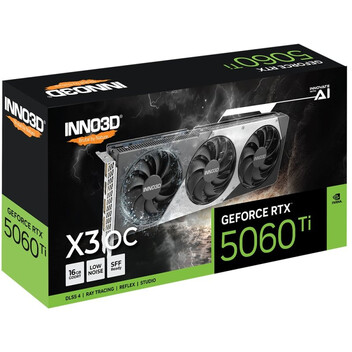 Tarjeta Gráfica INNO3D GeForce RTX 5060 Ti X3 OC 16GB GDDR7 Reflex 2 RTX AI DLSS4 Tarjeta Gráfica INNO3D GeForce RTX 5060 Ti X3 OC 16GB GDDR7 Reflex 2 RTX AI DLSS4