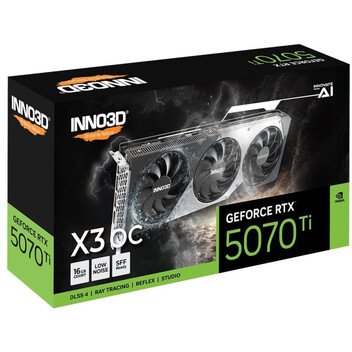 Tarjeta Gráfica Inno3D GeForce RTX 5070 Ti X3 OC 16GB GDDR7 Reflex 2 RTX AI DLSS4