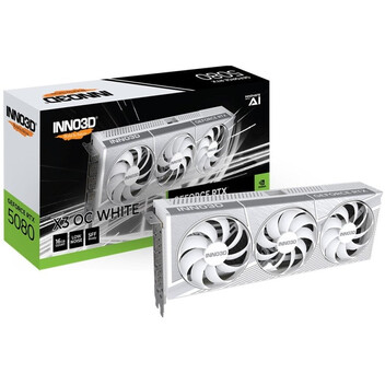 Tarjeta Gráfica INNO3D GeForce RTX 5080 X3 OC 16GB GDDR7 Reflex 2 RTX AI DLSS4 Blanca Tarjeta Gráfica INNO3D GeForce RTX 5080 X3 OC 16GB GDDR7 Reflex 2 RTX AI DLSS4 Blanca