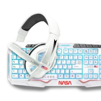 Nasa Kit Gaming Andromeda 4 En 1 Teclado + Ratón + Alfombrilla + Auriculares Nasa Kit Gaming Andromeda 4 En 1 Teclado + Ratón + Alfombrilla + Auriculares