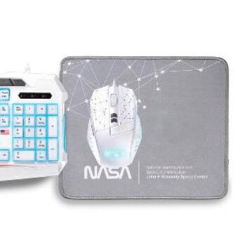 Nasa Kit Gaming Andromeda 4 En 1 Teclado + Ratón + Alfombrilla + Auriculares Nasa Kit Gaming Andromeda 4 En 1 Teclado + Ratón + Alfombrilla + Auriculares