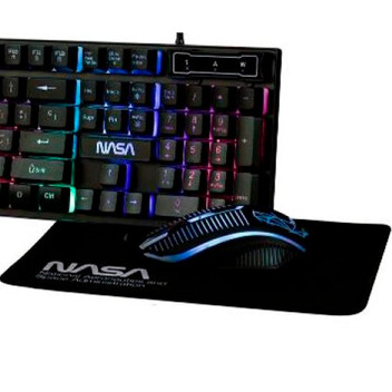 Nasa Kit Gaming Pegasus 3 En 1 Teclado + Ratón + Alfombrilla Nasa Kit Gaming Pegasus 3 En 1 Teclado + Ratón + Alfombrilla